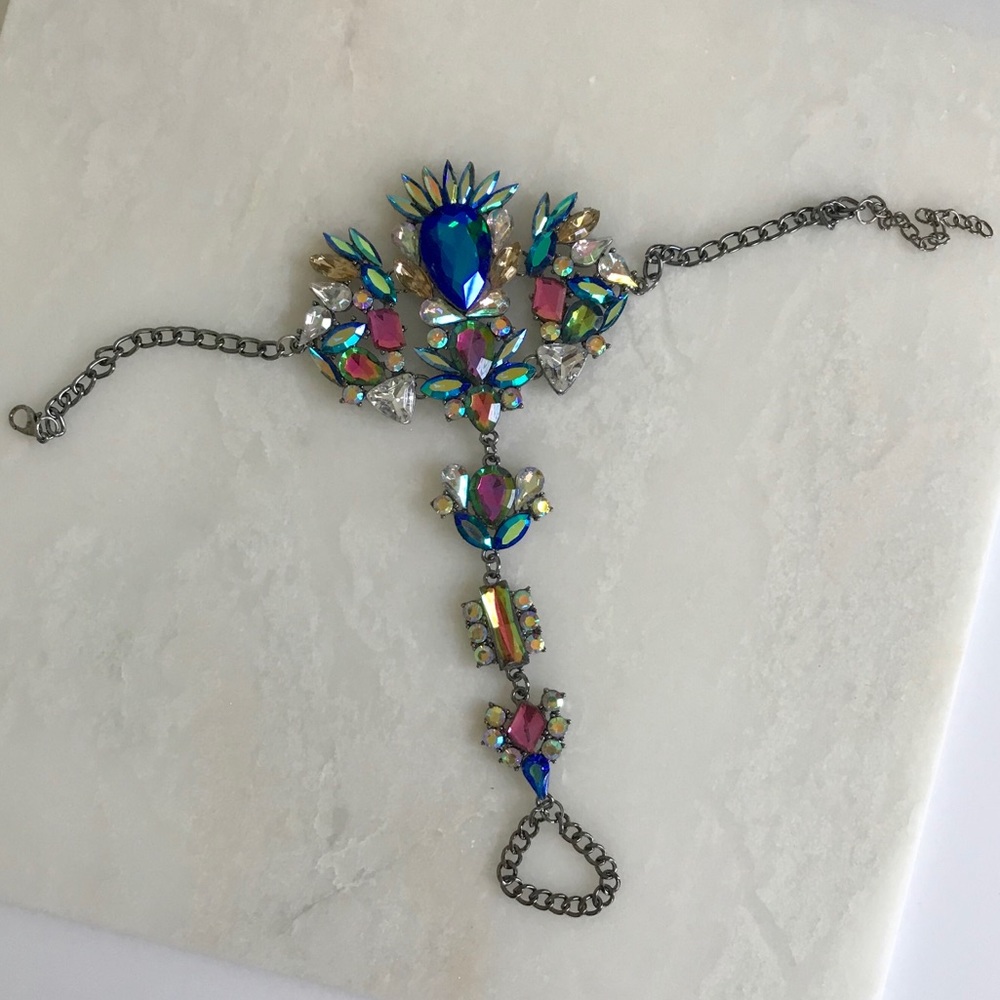 🏷SALE // LAST 1️⃣//BLUE CRYSTAL FOOT/ARM JEWELRY - Picture 3 of 5